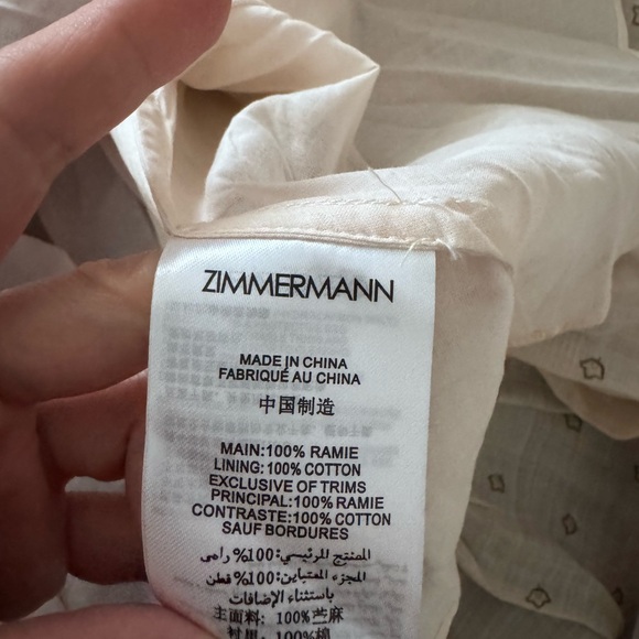 Zimmermann Cream and Brown Paisley Maxi dress - Picture 7 of 9